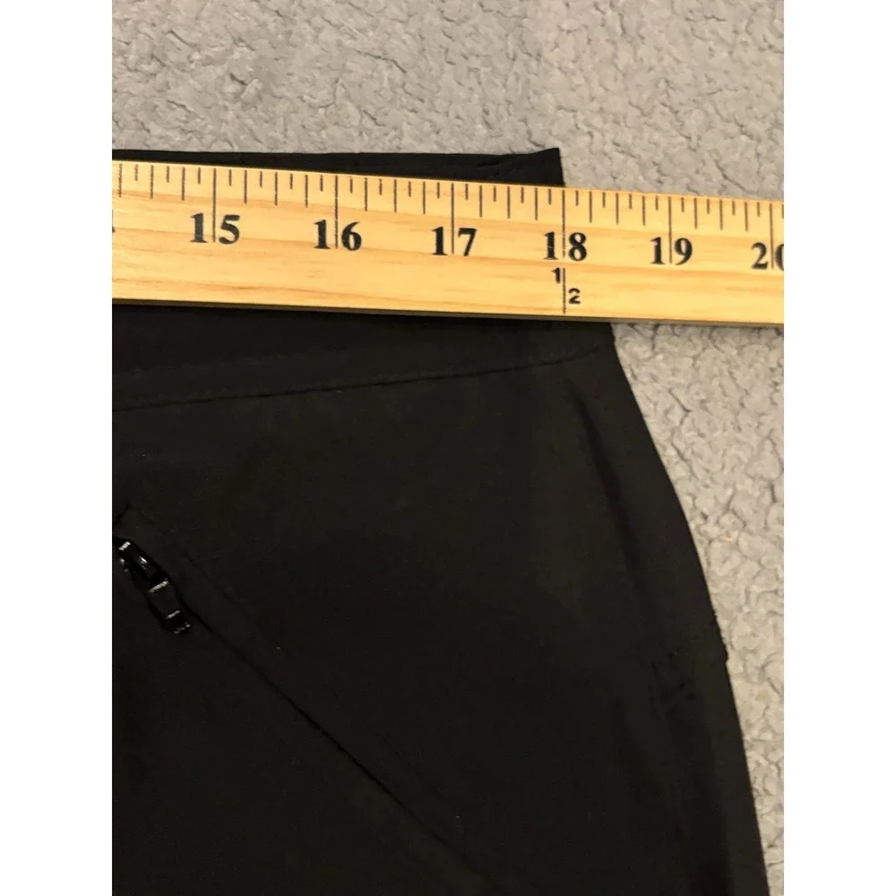 Free Country Womens Black Active Shorts Stretch Drawstring Pockets XL 16